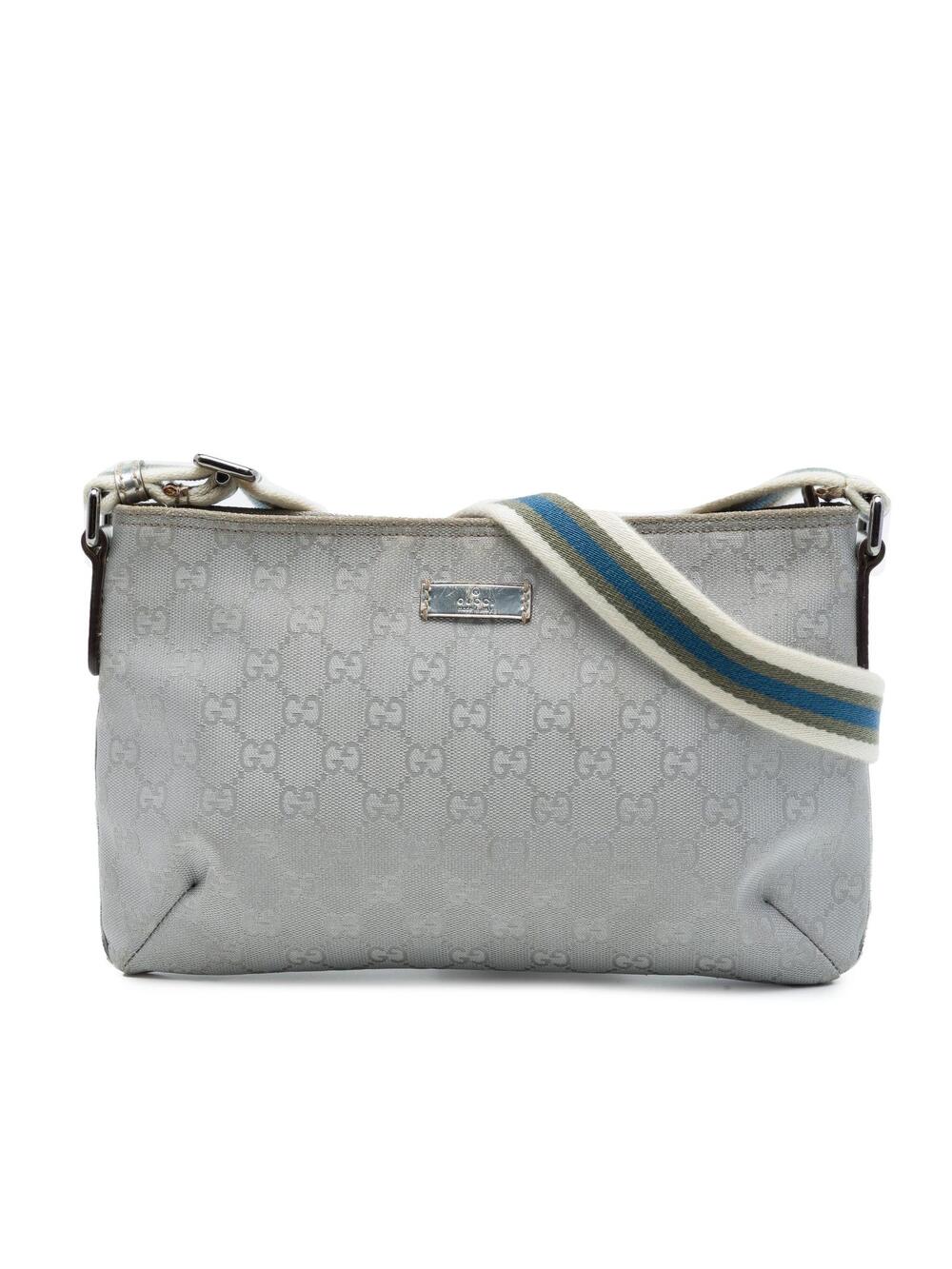 Gucci Gg Canvas Web Crossbody Pre-Loved #369893G50B